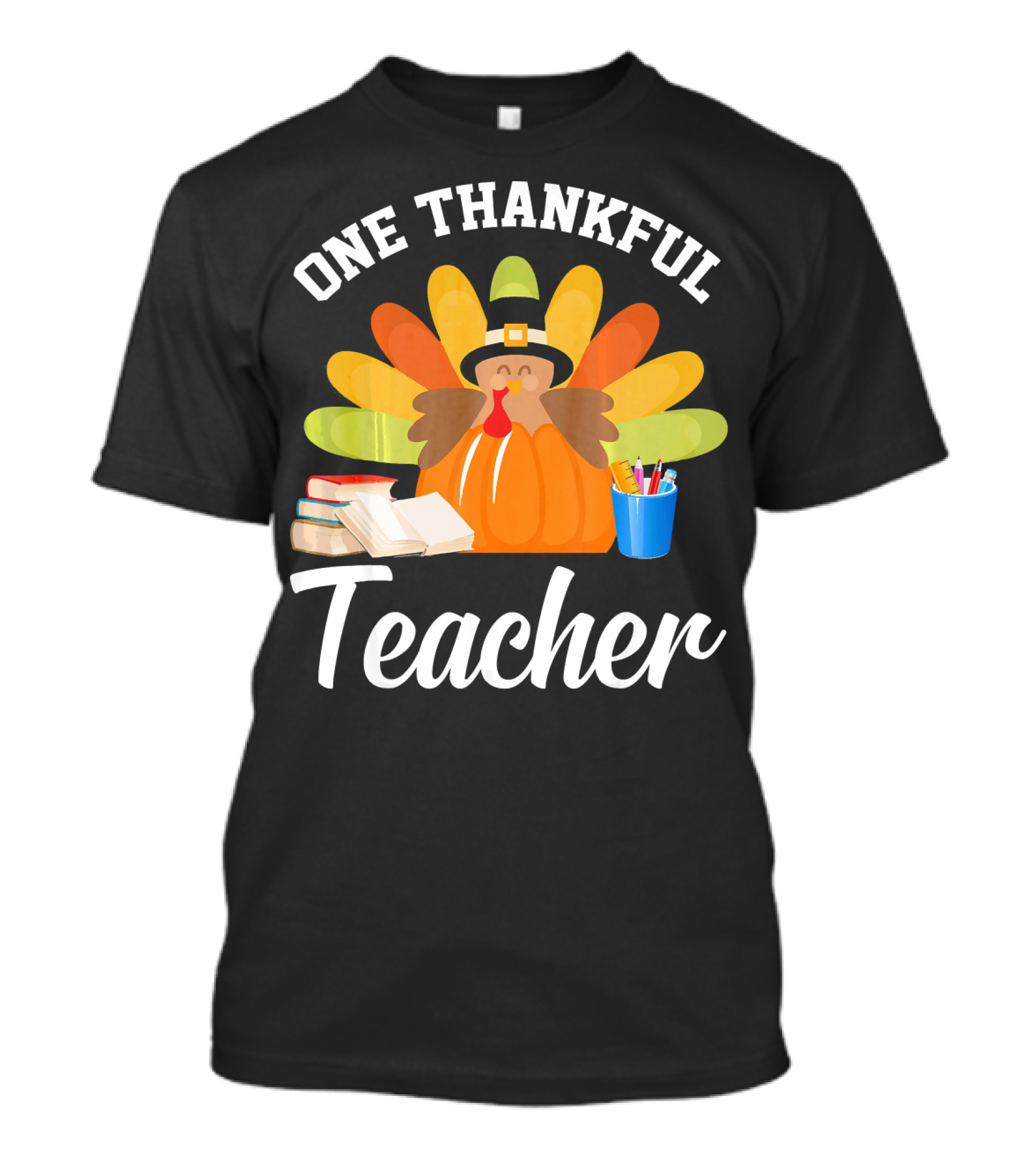 One Thankful Teacher Thanksgiving Turkey Classroom T-Shirt