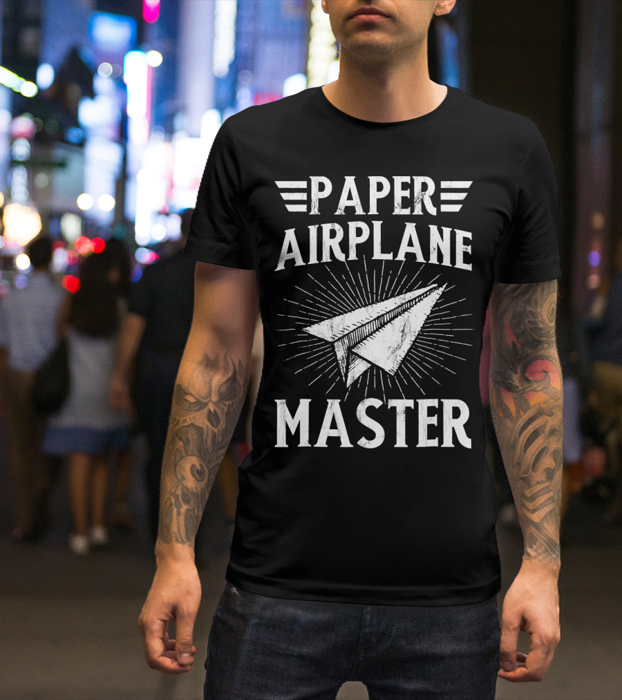 Paper Airplane Master Funny Classroom Expert T-Shirt