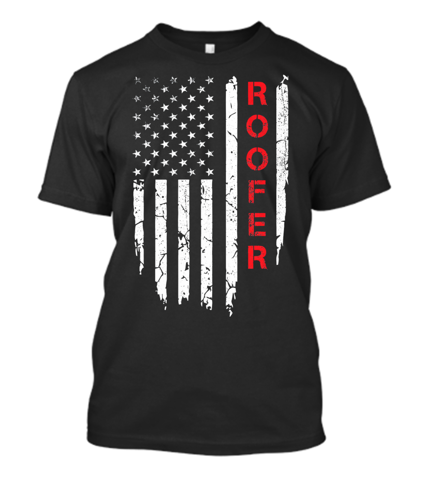 Roofer American Flag 4th Of July Patriot T-Shirt