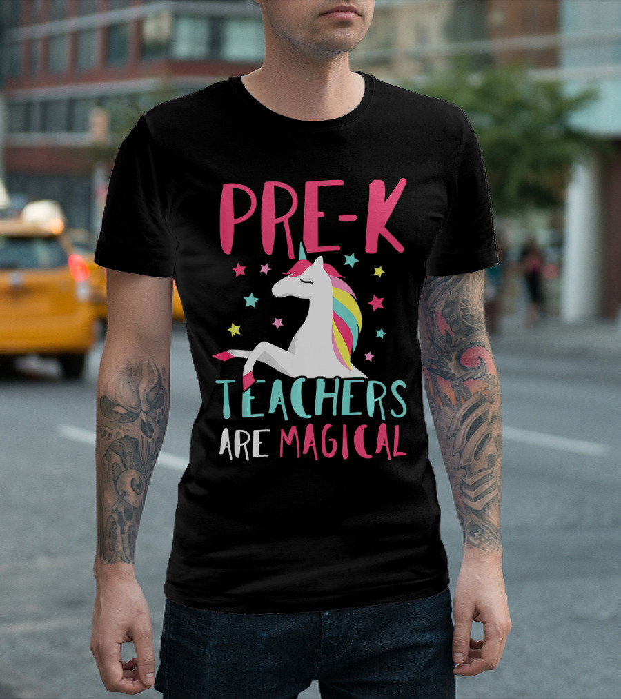 PRE-K Unicorn Teachers Are Magical Funny Top T-Shirt