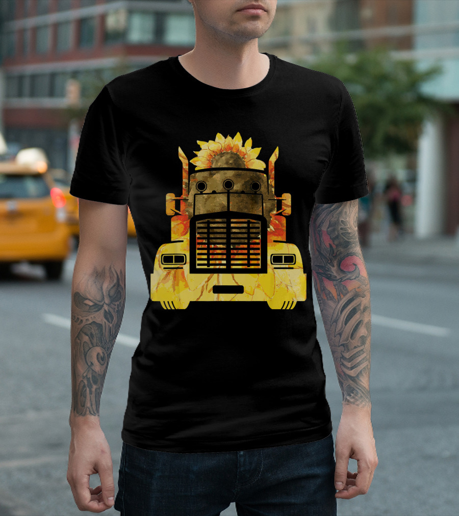 SUNFLOWER TRUCK AWESOME T-Shirt