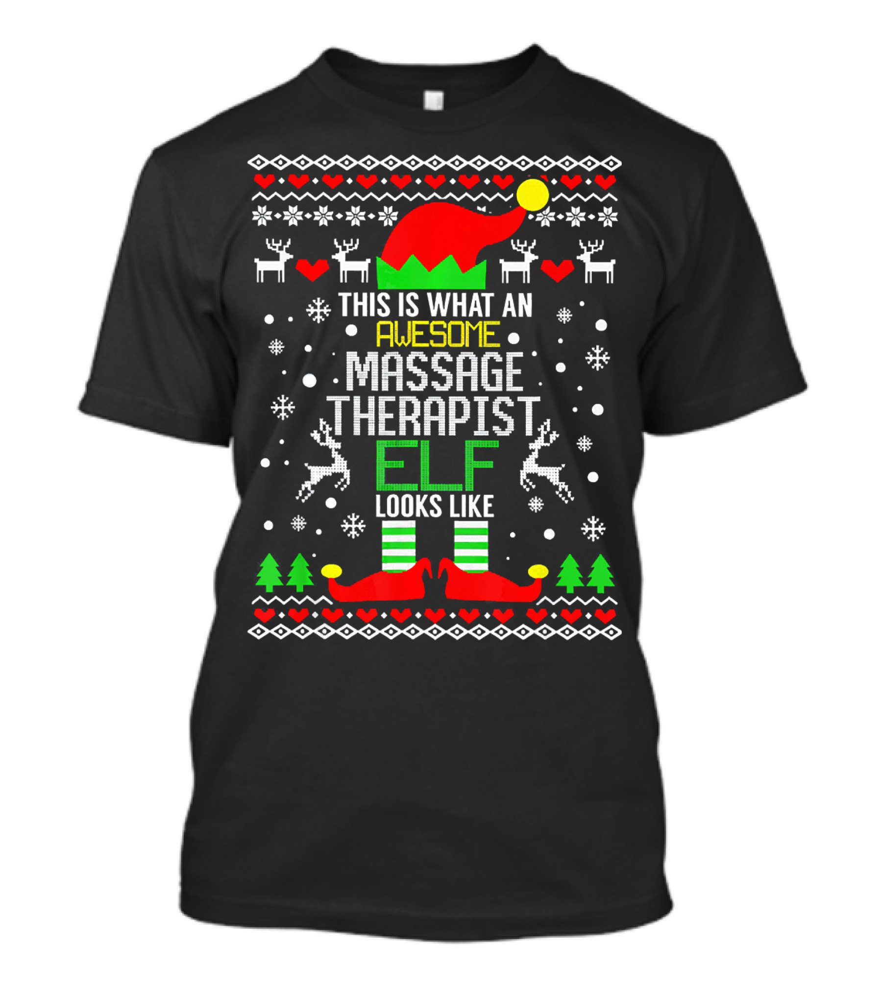 This Is What An Awesome Massage Therapist Elf Looks Like T-Shirt
