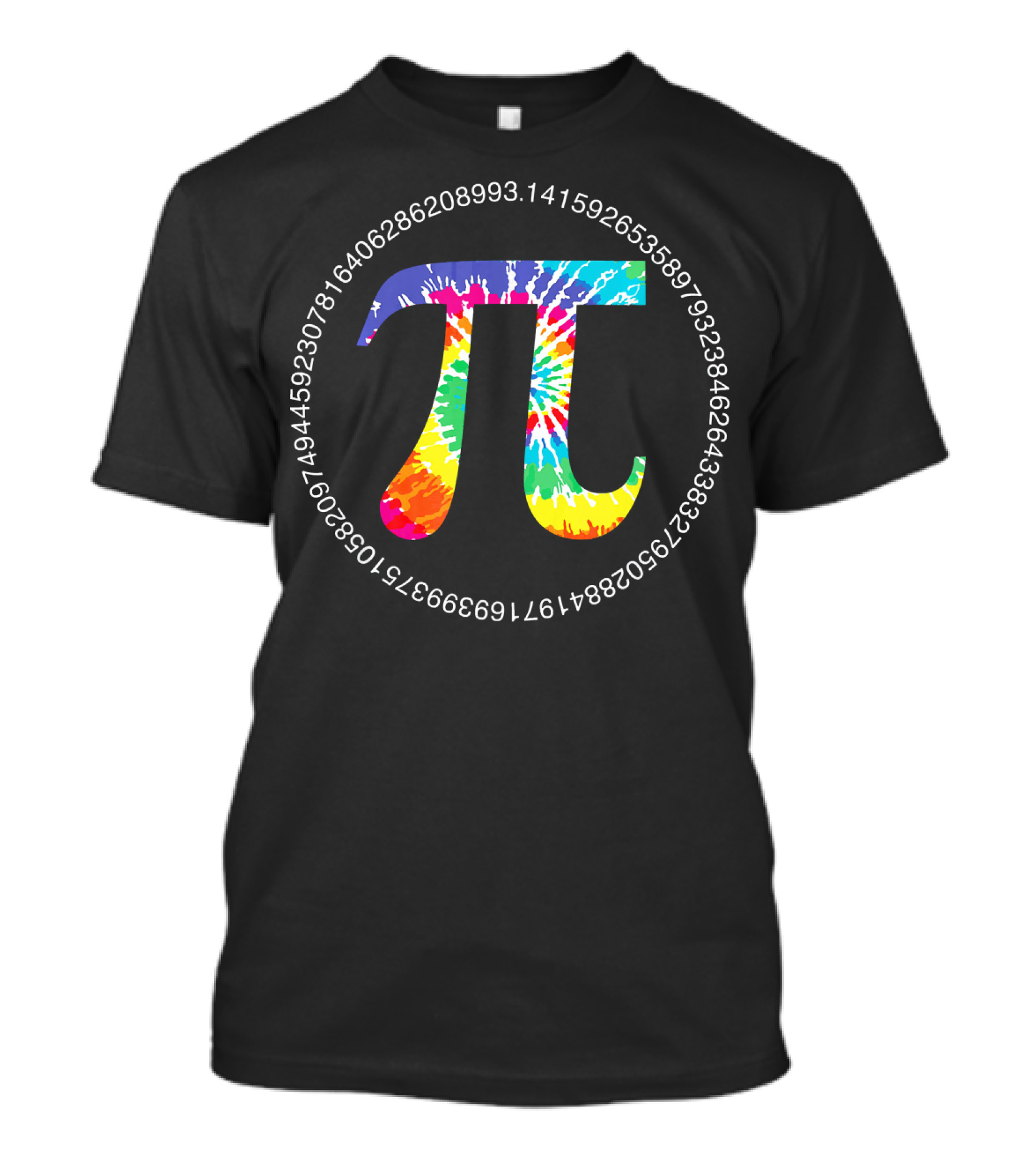 Tie Dye Pi Day Physics Math Circular Constant Spiral T-Shirt