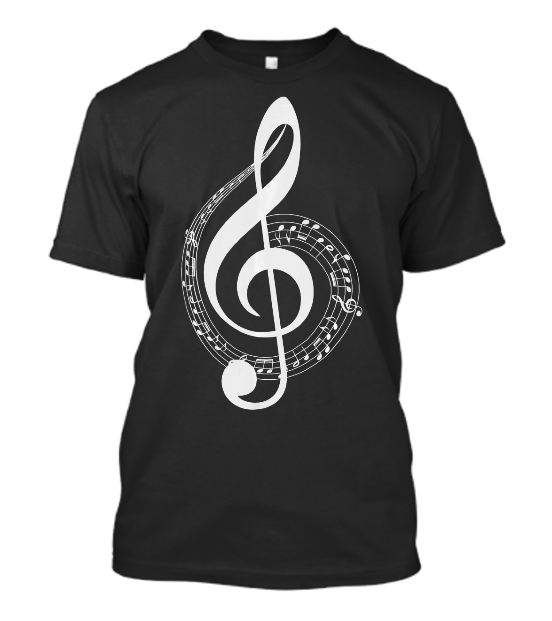 Treble Clef Music Notes Fun Musical Symbol Melody T-Shirt