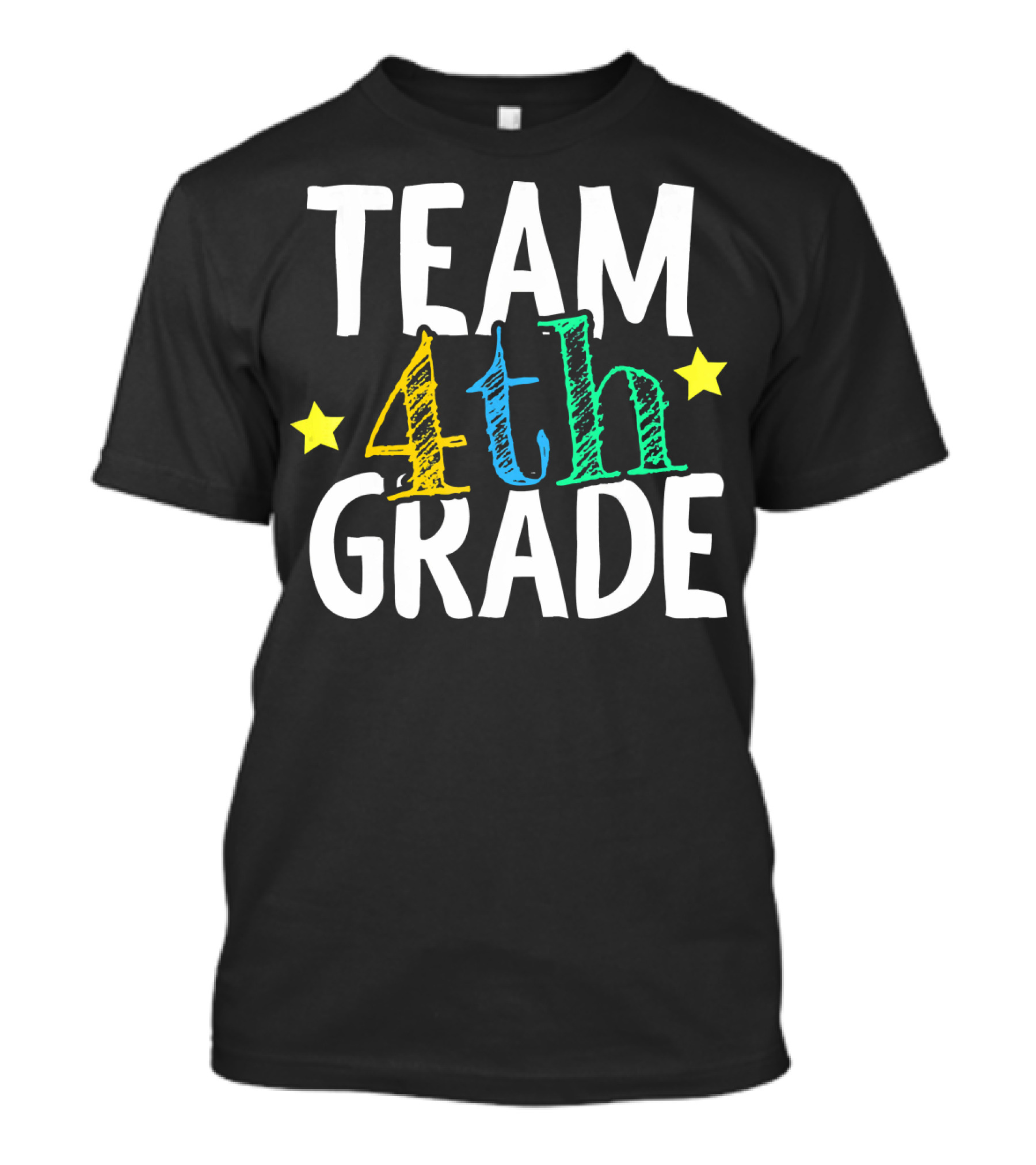 Team 4th Grade Stars Back To School Teacher T-Shirt