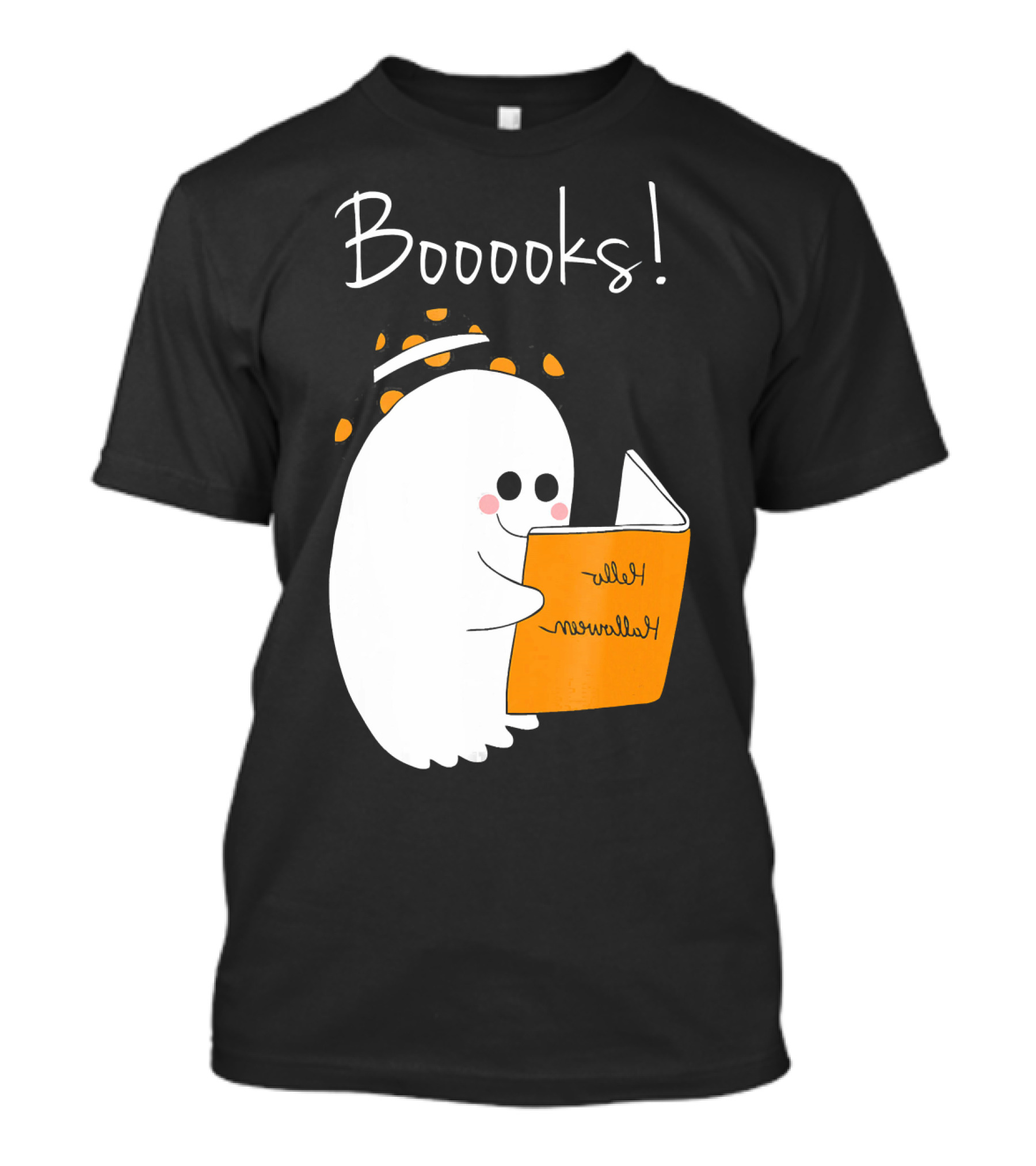Booooks Ghost Funny Teacher Librarian Halloween Costume T-Shirt