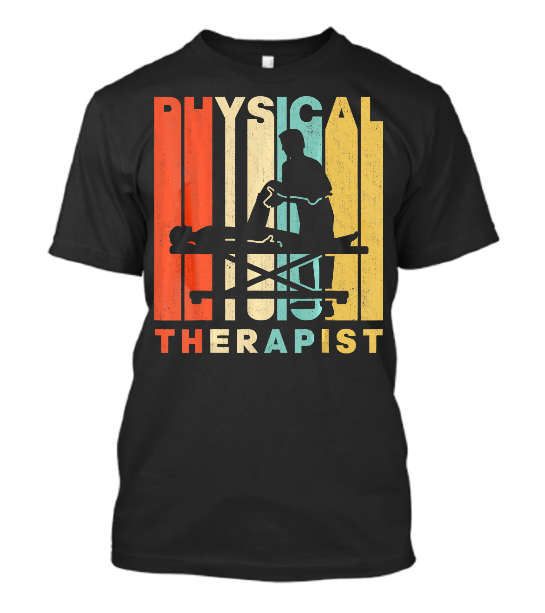 Vintage Retro Physical Therapist Stripes T-Shirt