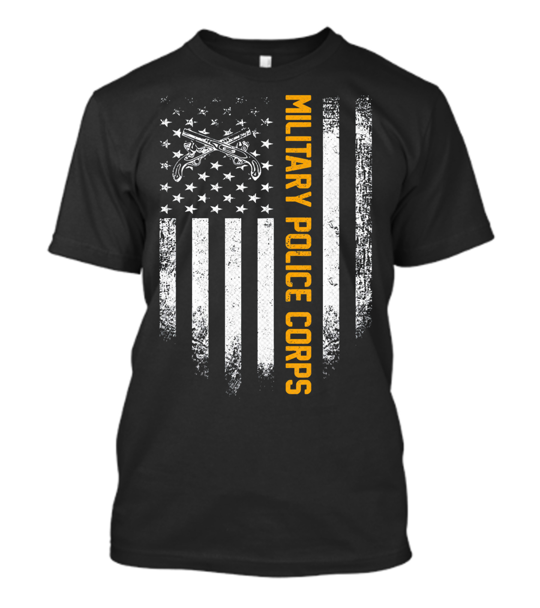 Vintage USA Military Police Corps American Flag T-Shirt
