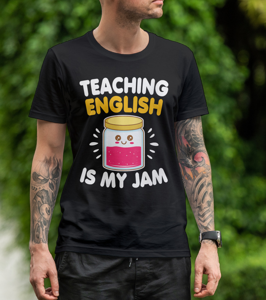 Teaching English Is My Jam Cute Jar T-Shirt