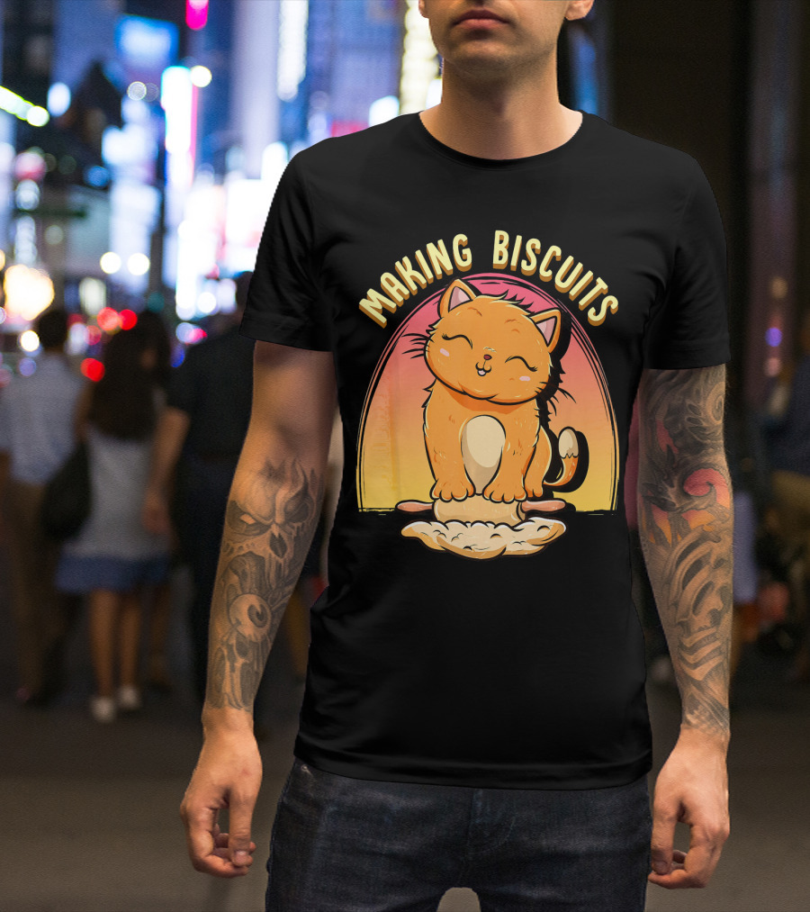 Making Biscuits Cat Baking Pastry T-Shirt