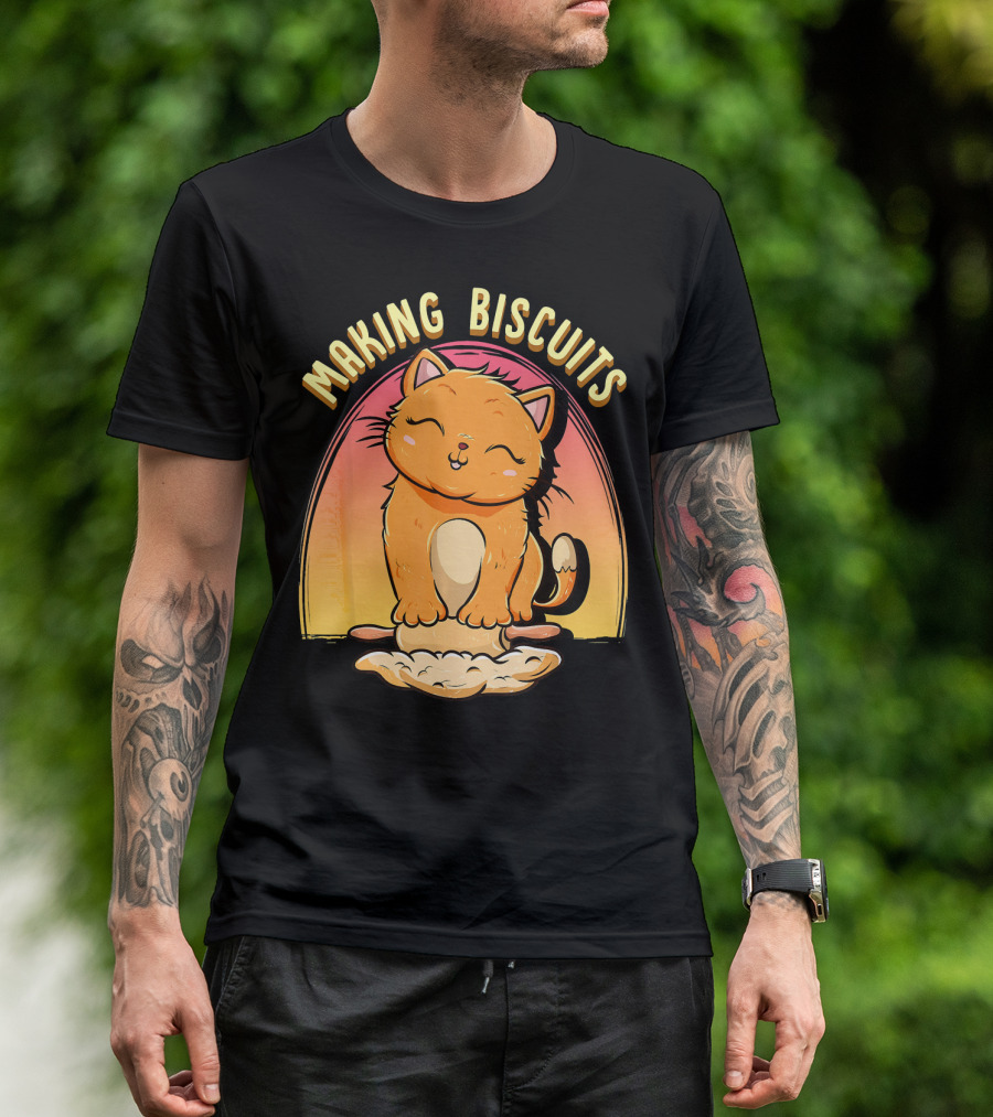 Making Biscuits Cat Baking Pastry T-Shirt