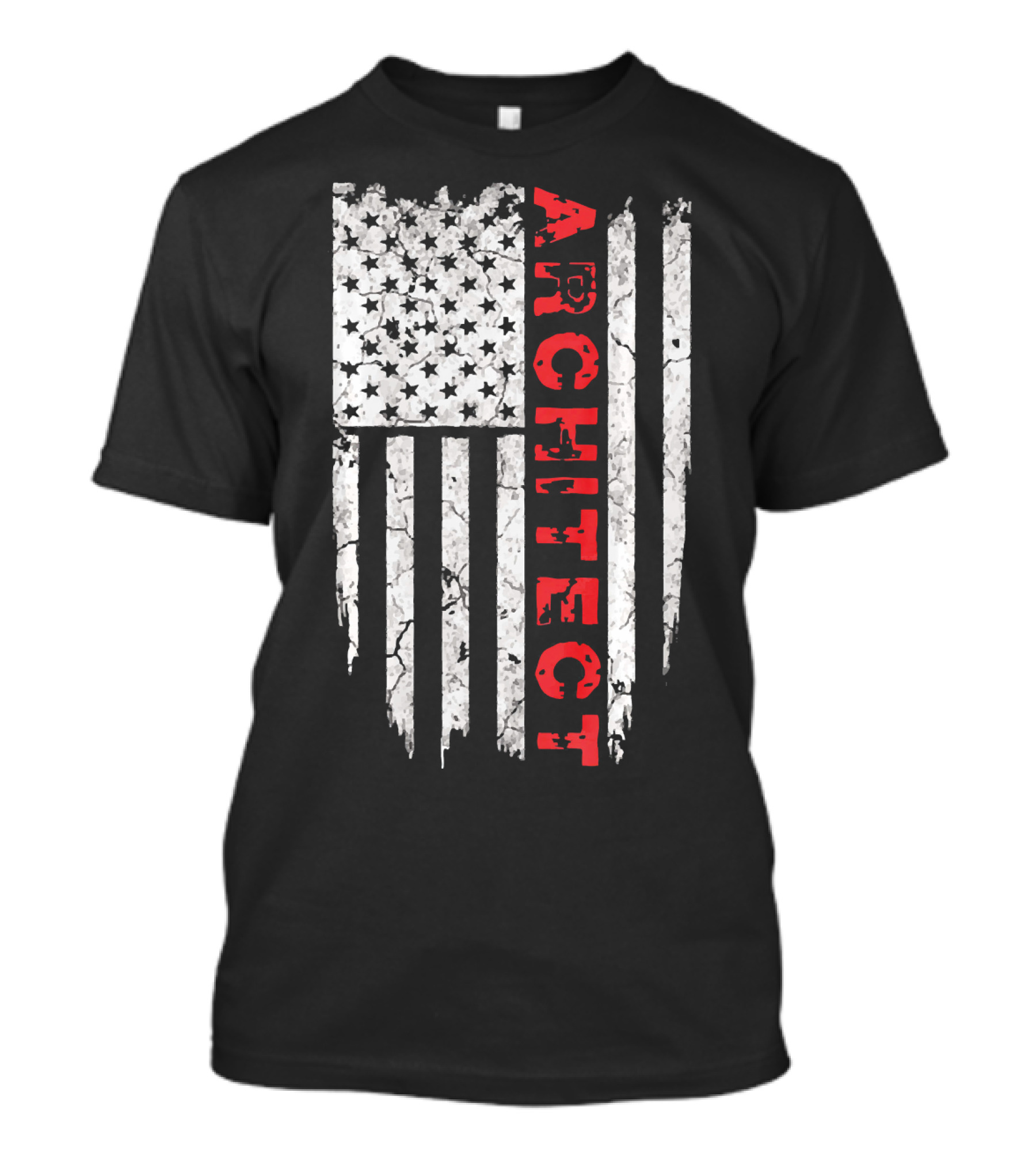 American Flag Architect Proud Archite T-Shirt