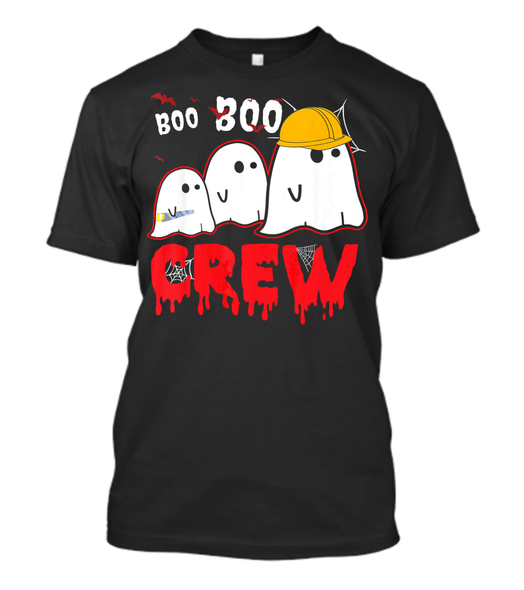 Boo Boo Ghost Crew Construction Halloween Fun T-Shirt