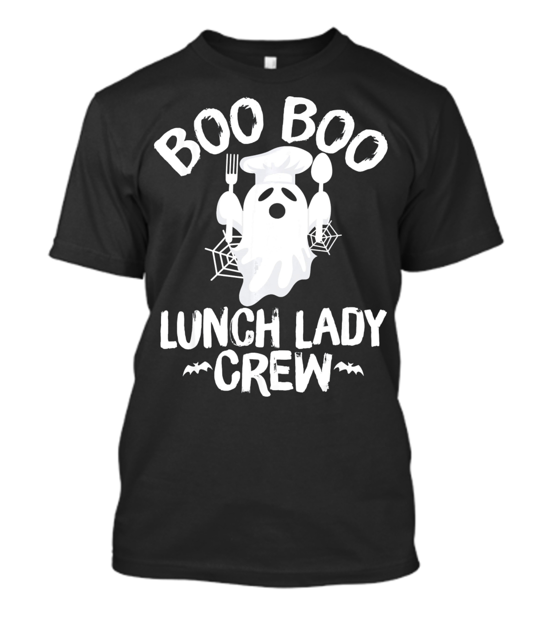 Boo Boo Ghost Chef Lunch Lady Crew Spooky Kitchen Fun T-Shirt