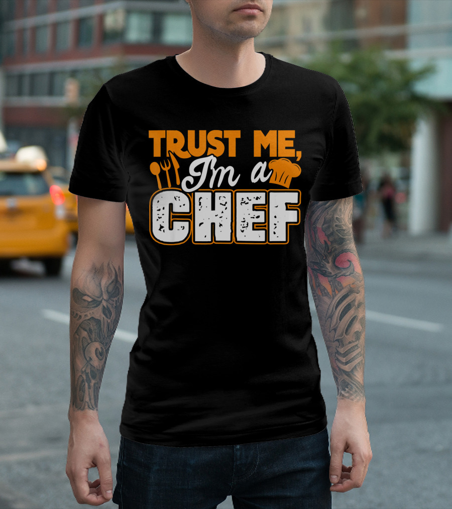 Trust Me I'm A Chef Cooking Utensils Hat T-Shirt