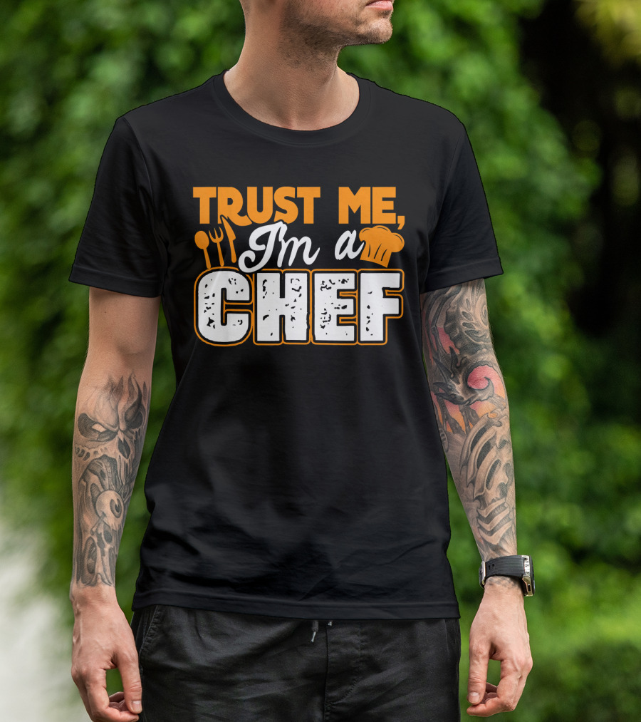 Trust Me I'm A Chef Cooking Utensils Hat T-Shirt