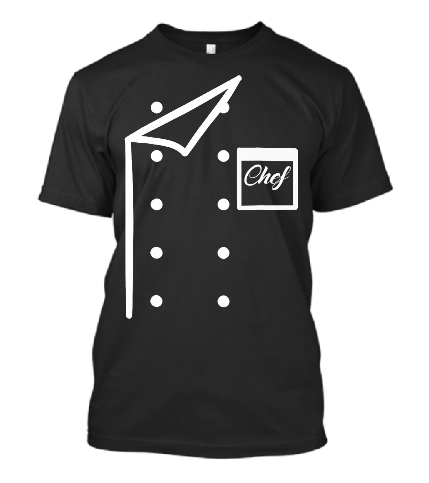 Chef Chef White Outline Jacket T-Shirt
