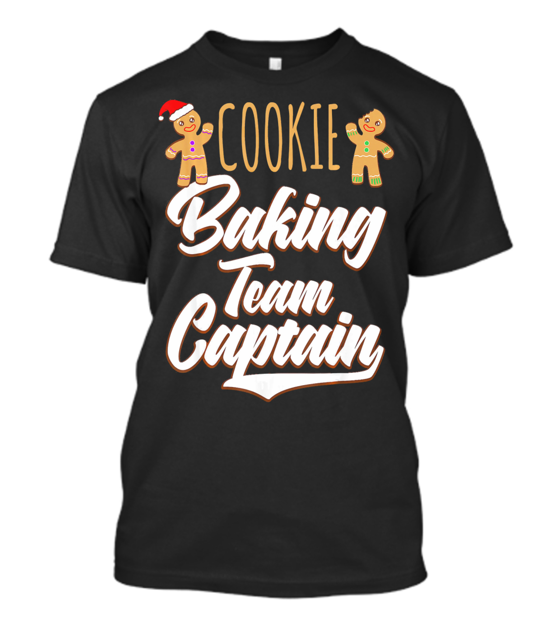 Cookie Baking Team Captain Santa Gingerbread T-Shirt
