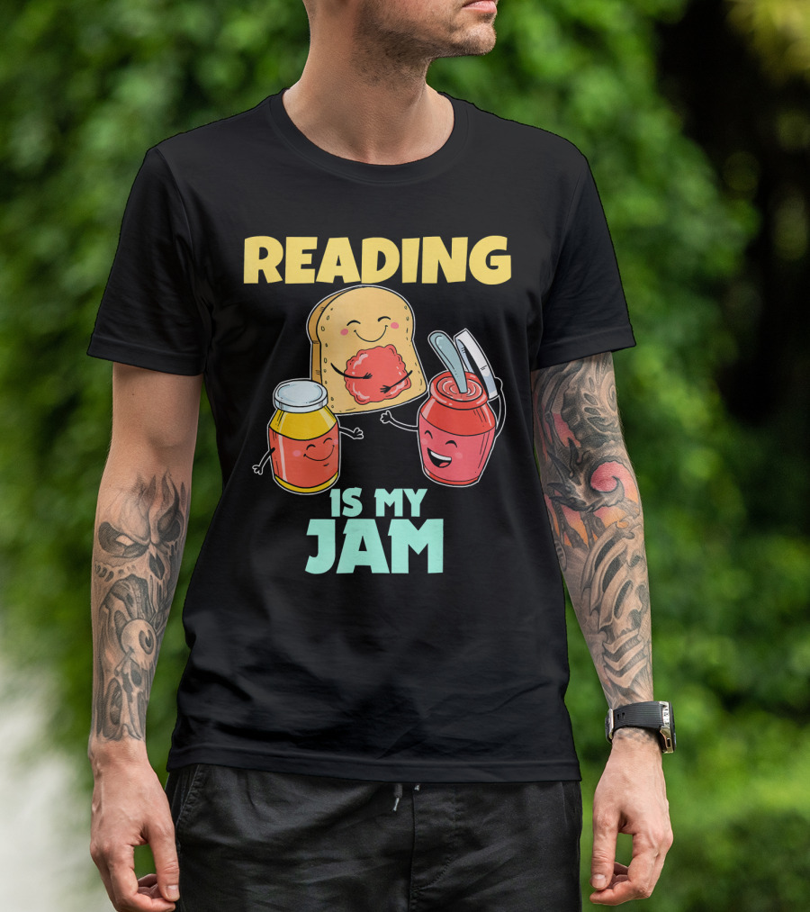 Reading Is My Jam Cute Reading Librarian T-Shirt