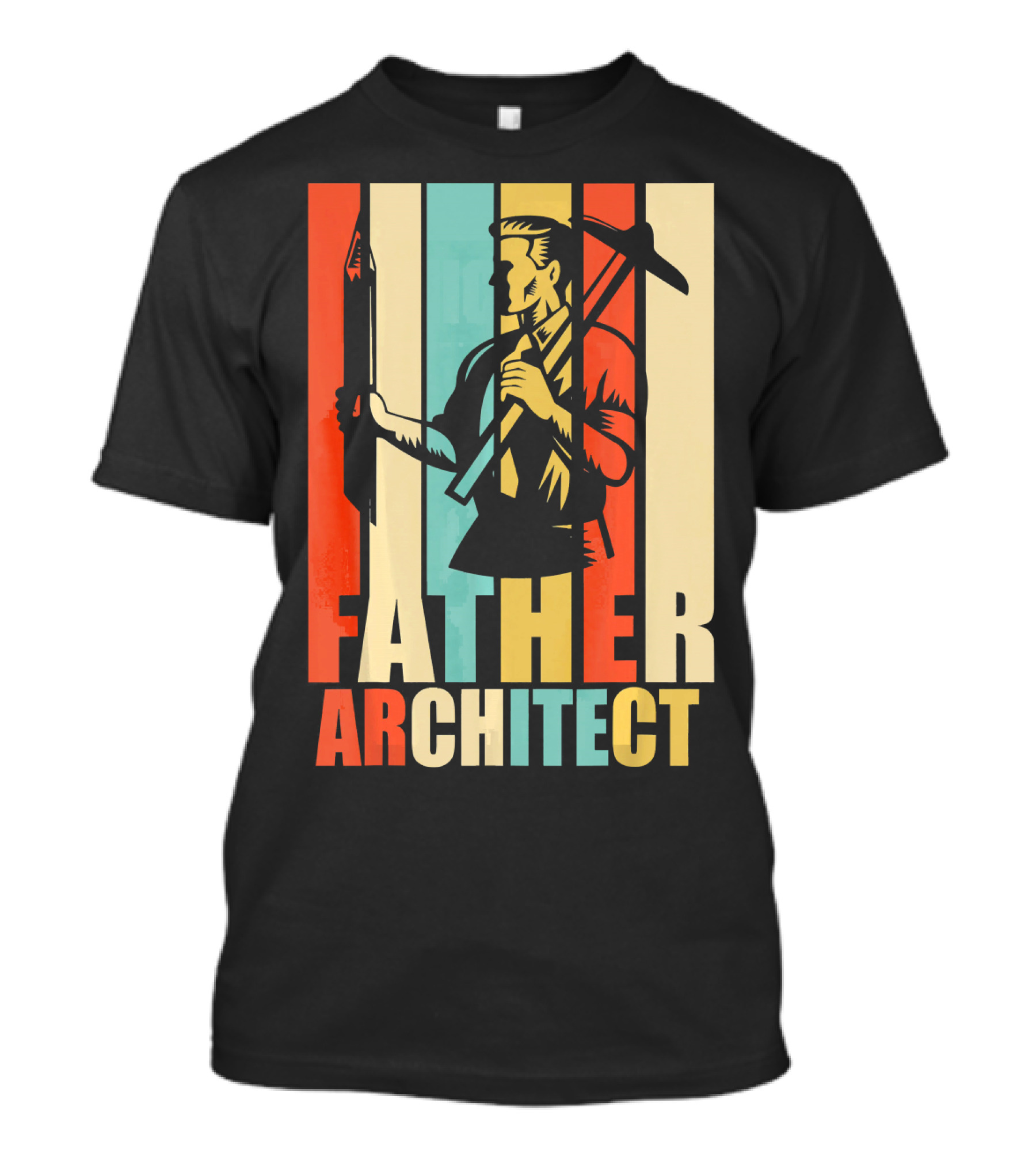 Father Vintage Retro Architect T-Shirt