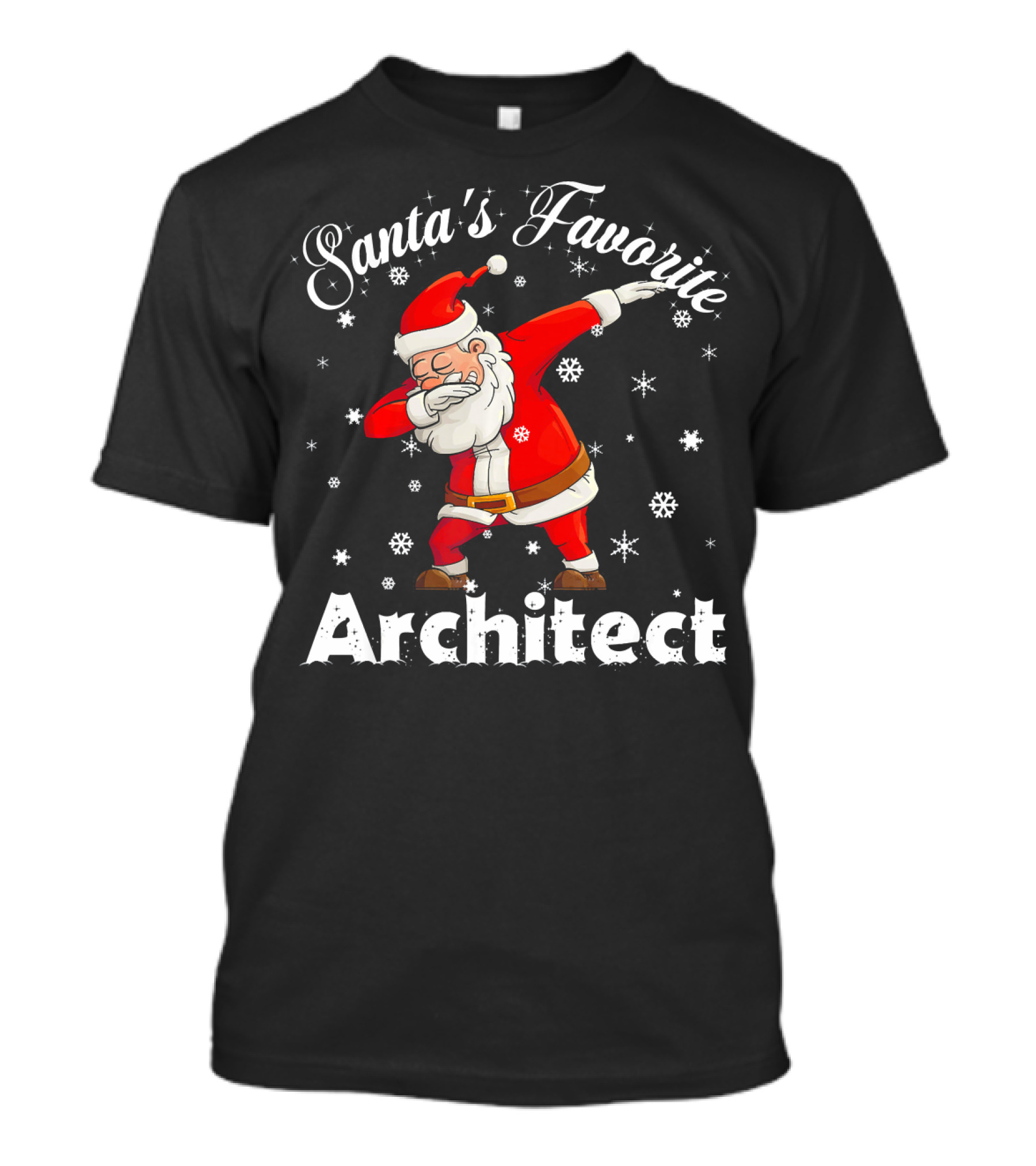 Santa's Favorite Architect Dabbing Santa T-Shirt
