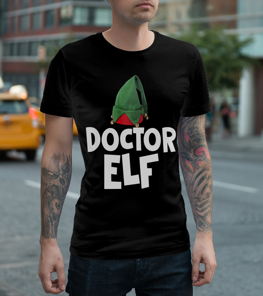 Doctor Elf Christmas Santa Hat T-Shirt