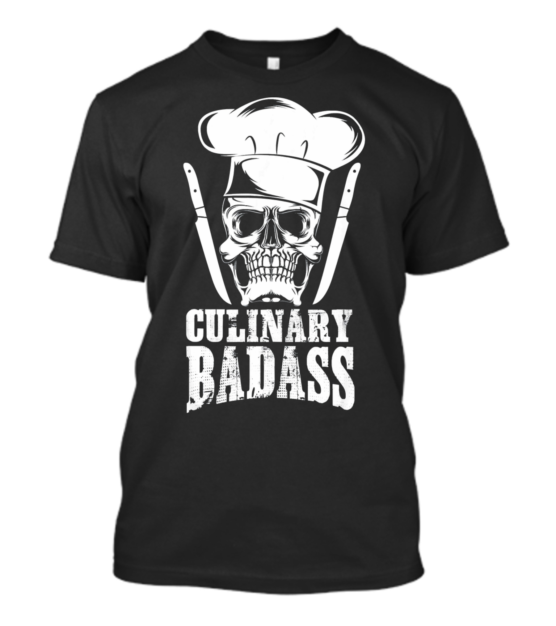 Culinary Badass Chef Skull With Knives T-Shirt