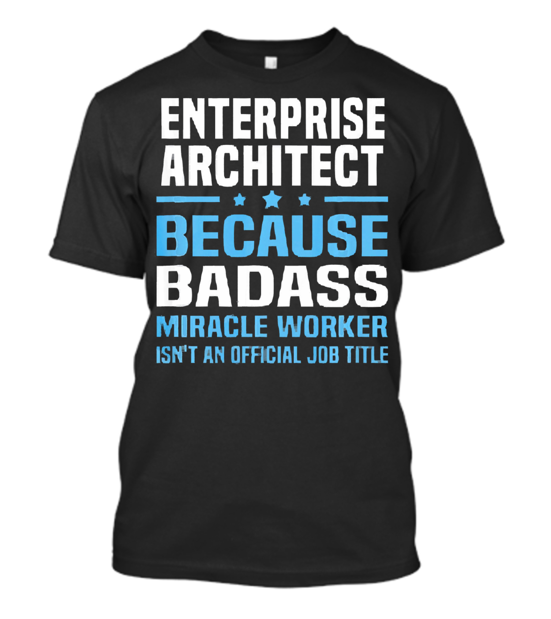 Enterprise Architect Because Badass Miracle Worker Isn't An Official Job Title T-Shirt