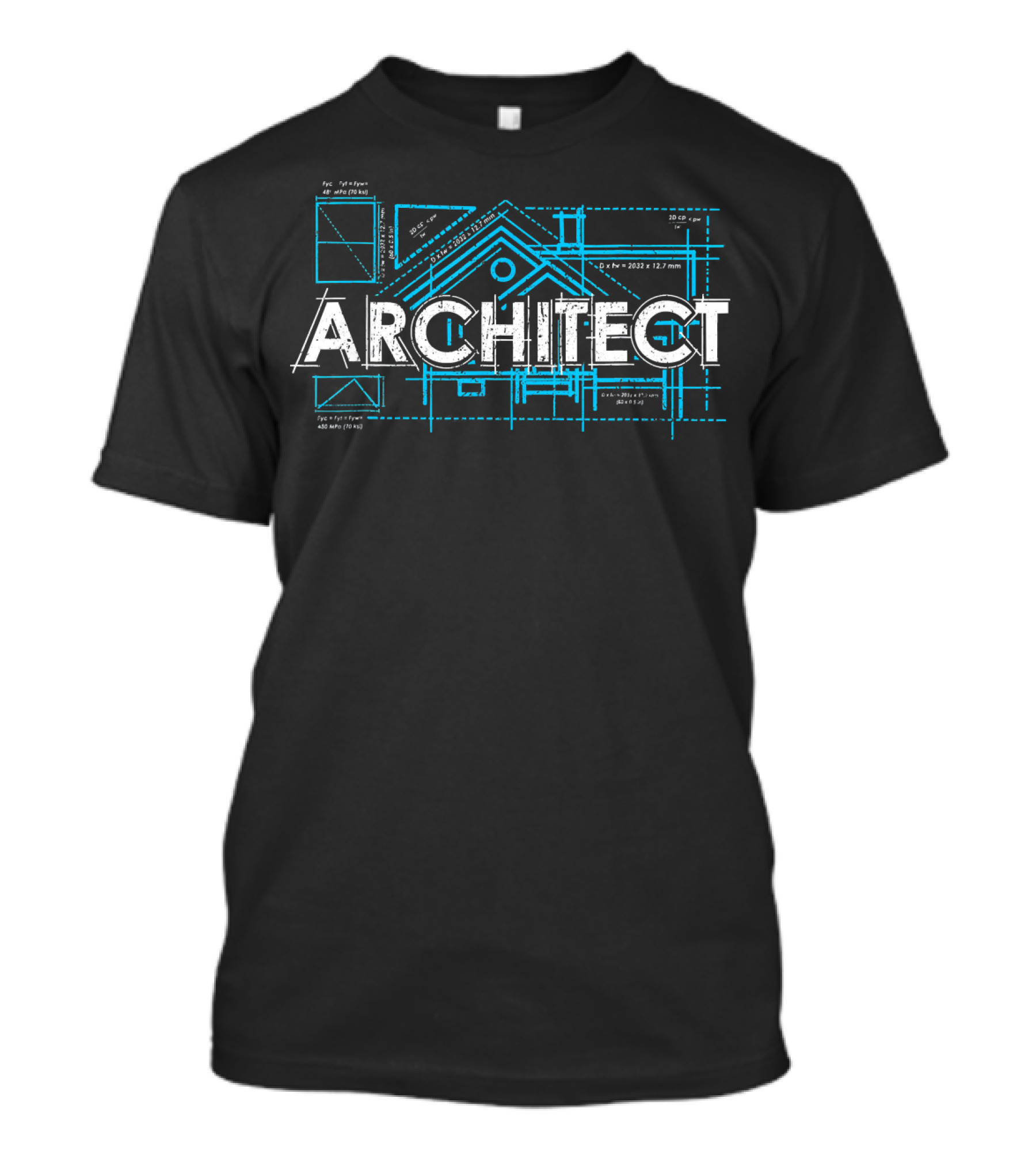 Architect Engineer Architecture Real Estate Blueprint T-Shirt
