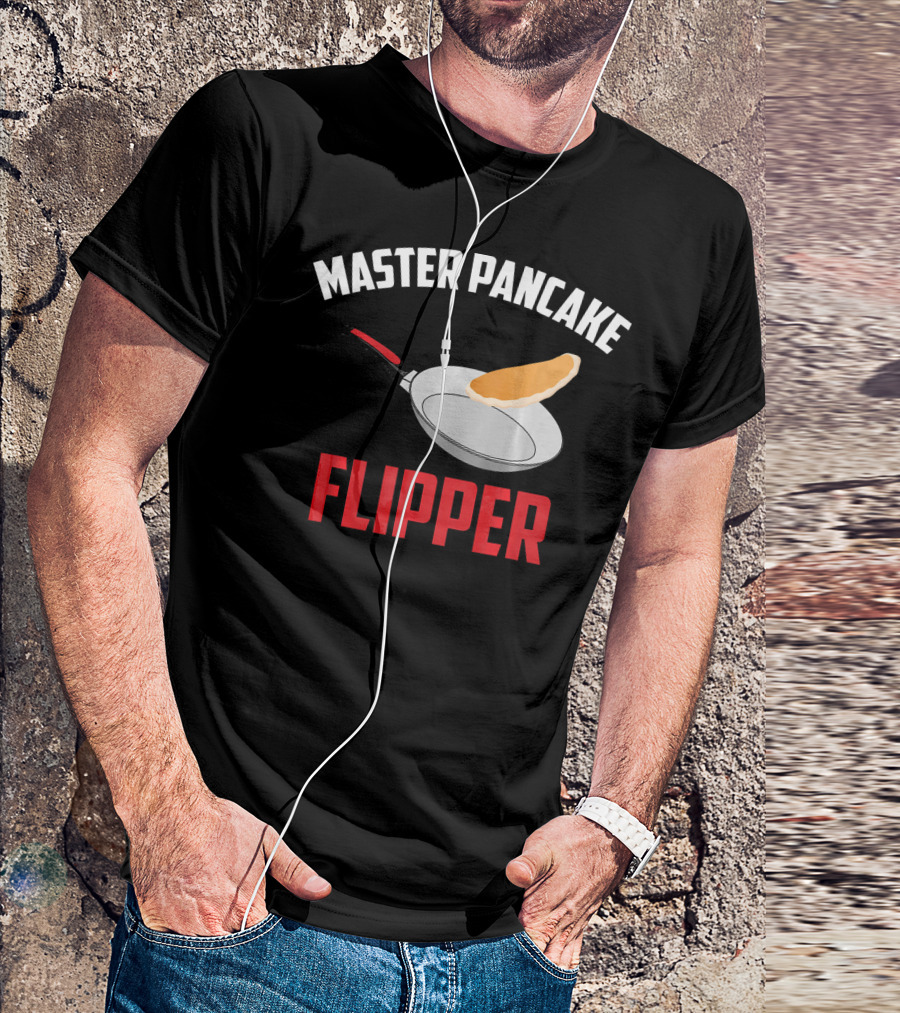 Master Pancake Flipper Funny Pan Cooking T-Shirt