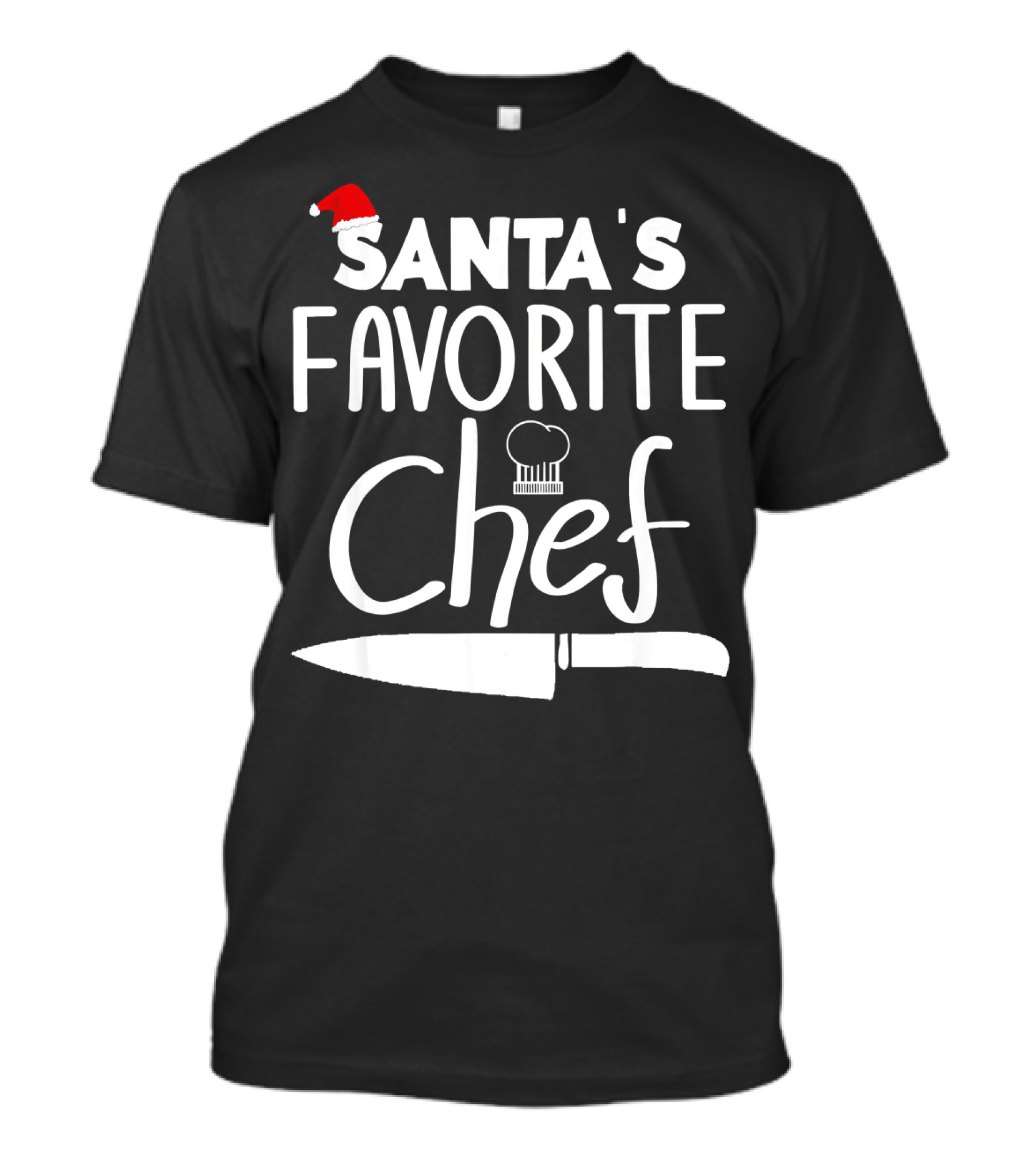Santa's Favorite Chef Christmas Cooking T-Shirt