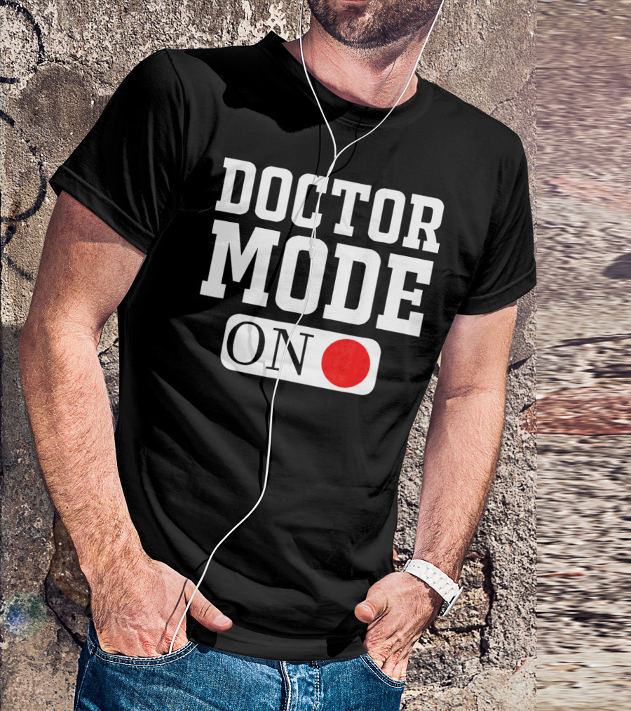 Doctor Mode On Red Circle Symbol For Medical Professionals T-Shirt