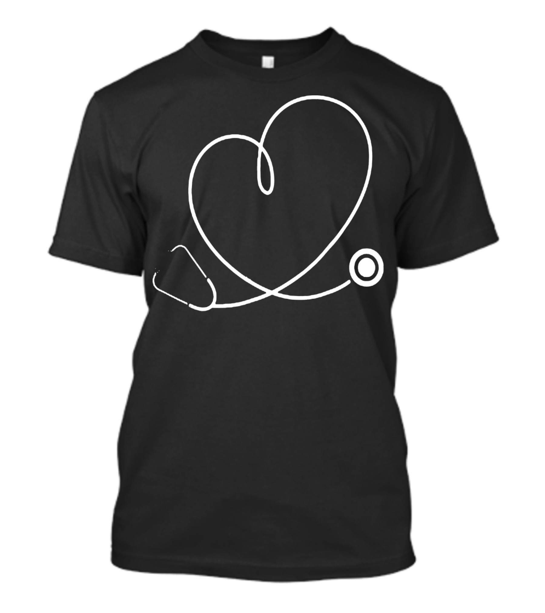 Doctor Nurse Heart Stethoscope Valentine's Stethoscope T-Shirt