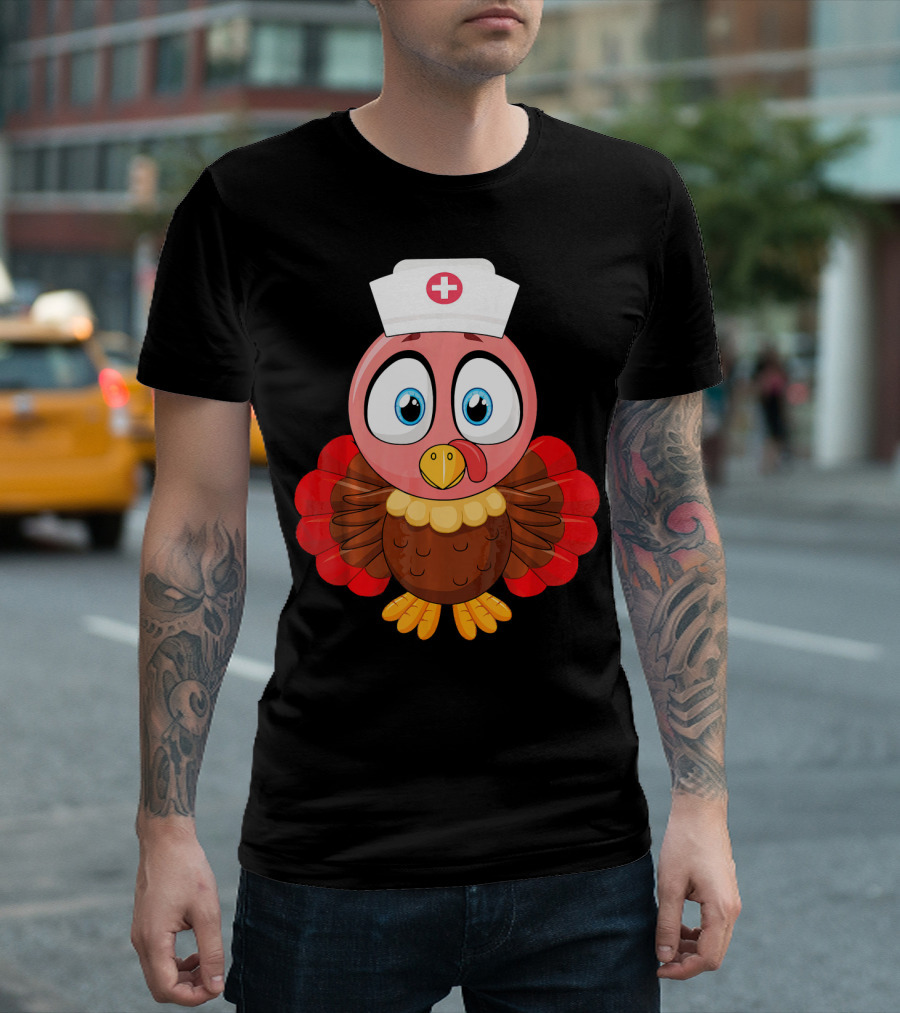 Funny Thanksgiving Turkey Nurse Doctor T-Shirt