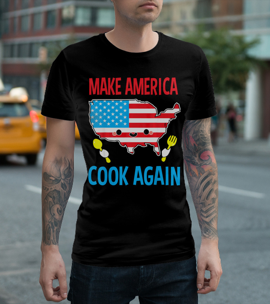 Make America Cook Again Chef Cooking Gifts T-Shirt