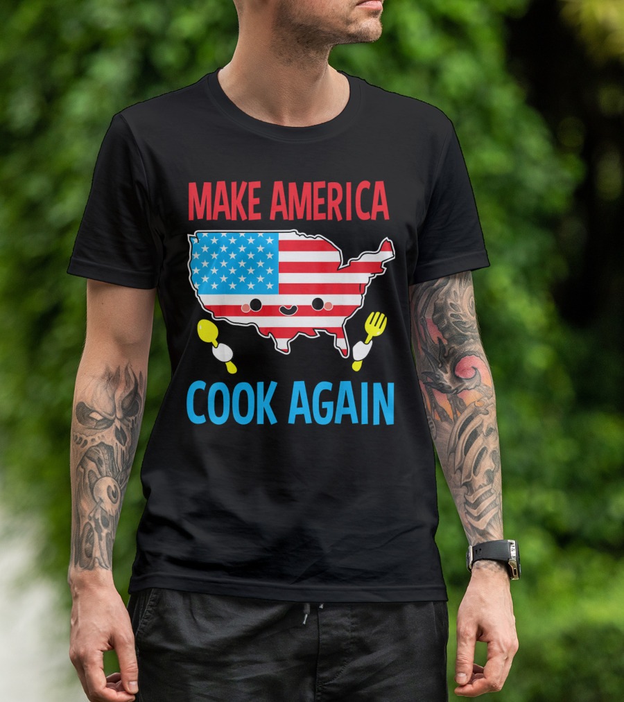 Make America Cook Again Chef Cooking Gifts T-Shirt