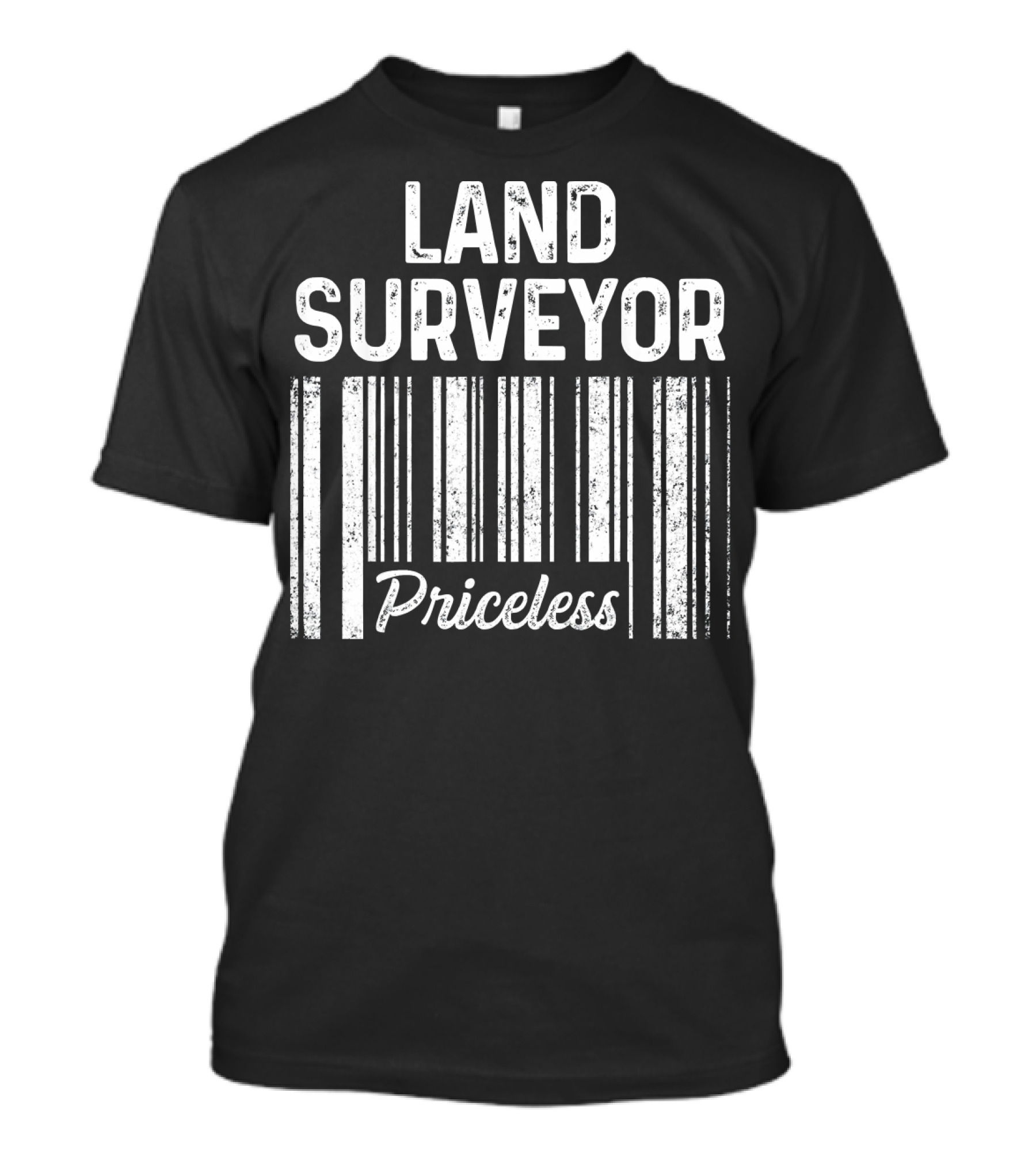 Land Surveyor Priceless Barcode T-Shirt