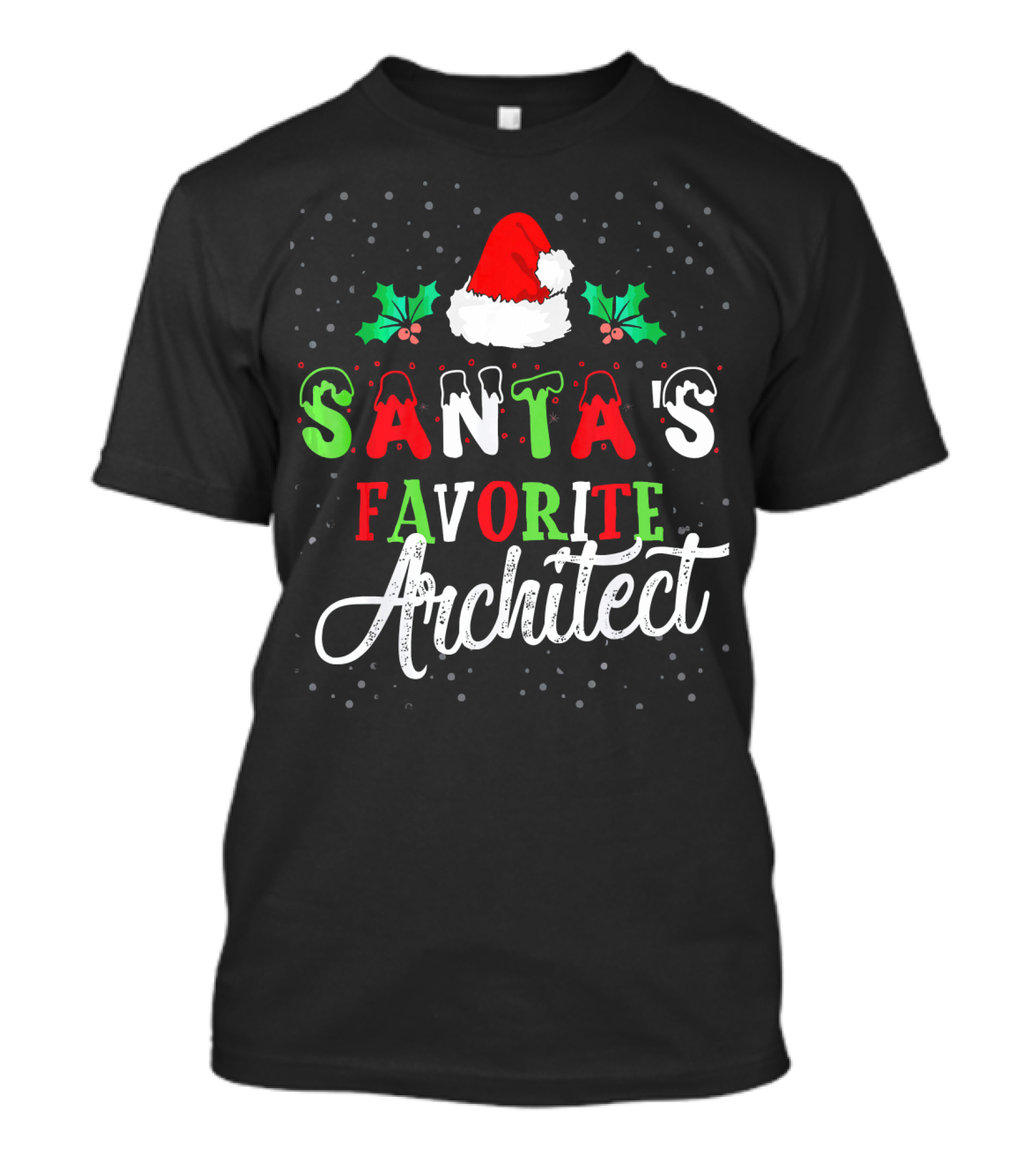 Santa's Favorite Architect Christmas T-Shirt