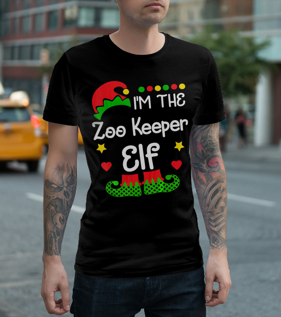 I'm The Zoo Keeper Elf Christmas Holiday Humor T-Shirt