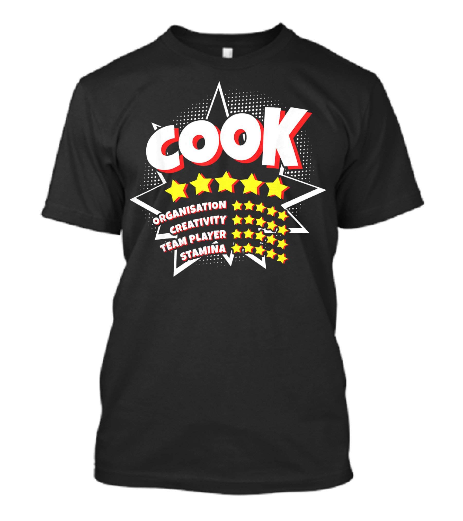 Cook Organization Creativity Team Player Stamina Stars T-Shirt