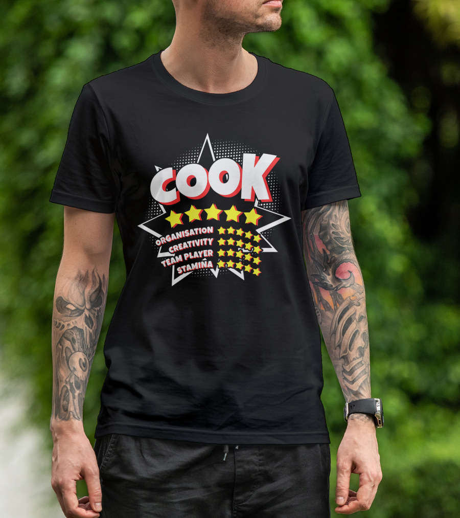 Cook Organization Creativity Team Player Stamina Stars T-Shirt