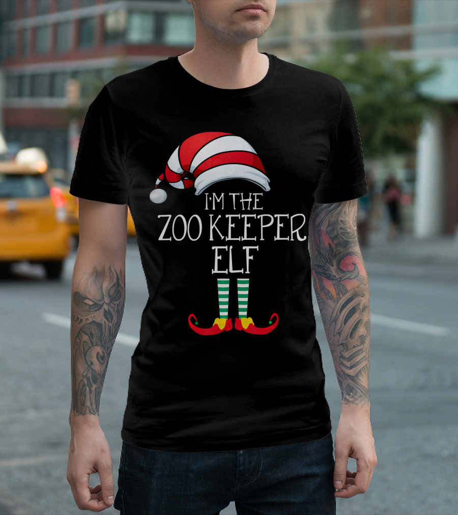 I'm The Zoo Keeper Elf Family Christmas T-Shirt