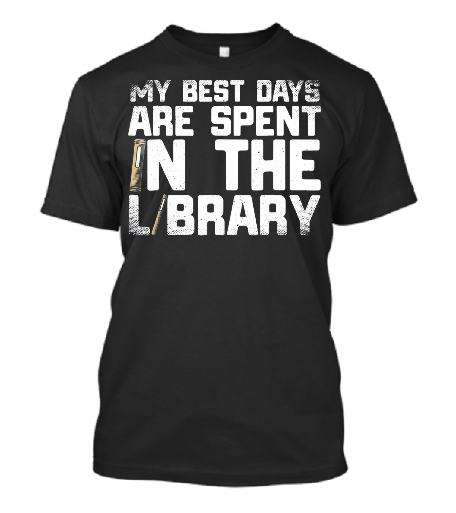 My Best Days Are Spent In The Library Funny Book Lover T-Shirt
