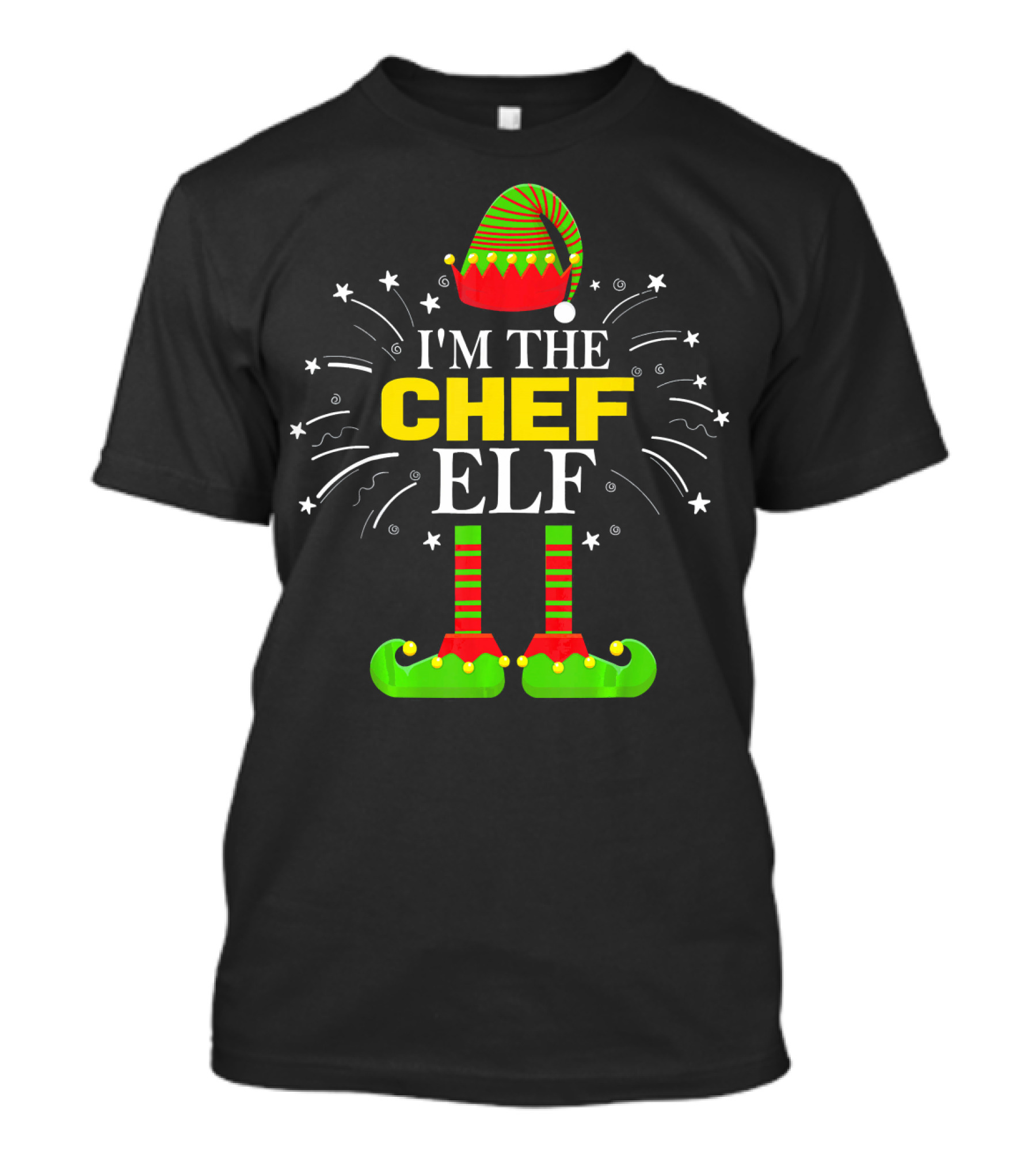 I'm The Chef Elf Family Matching Christmas Holiday Humor T-Shirt
