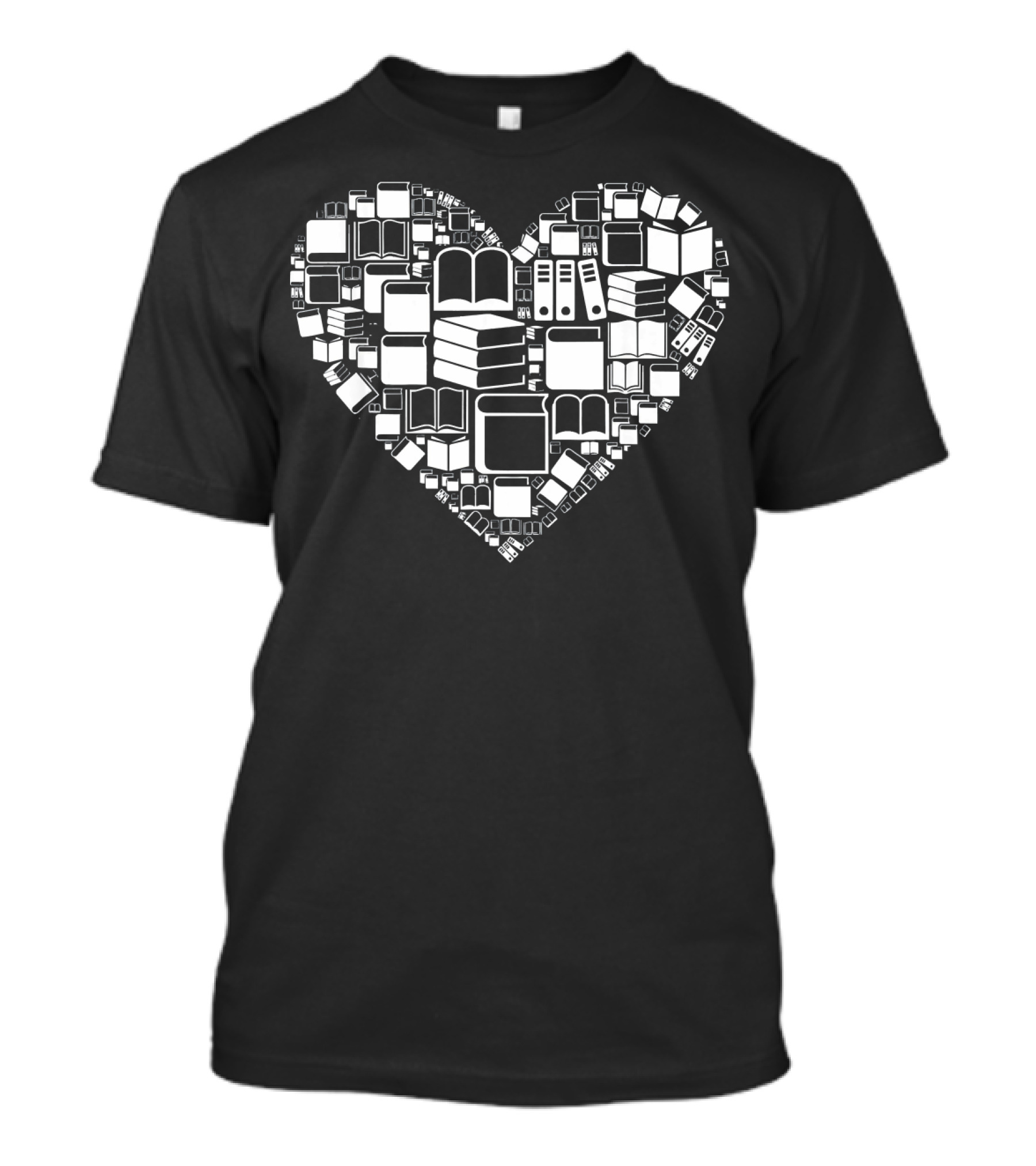 Heart Shaped Book Librarian Reader Costume Book T-Shirt