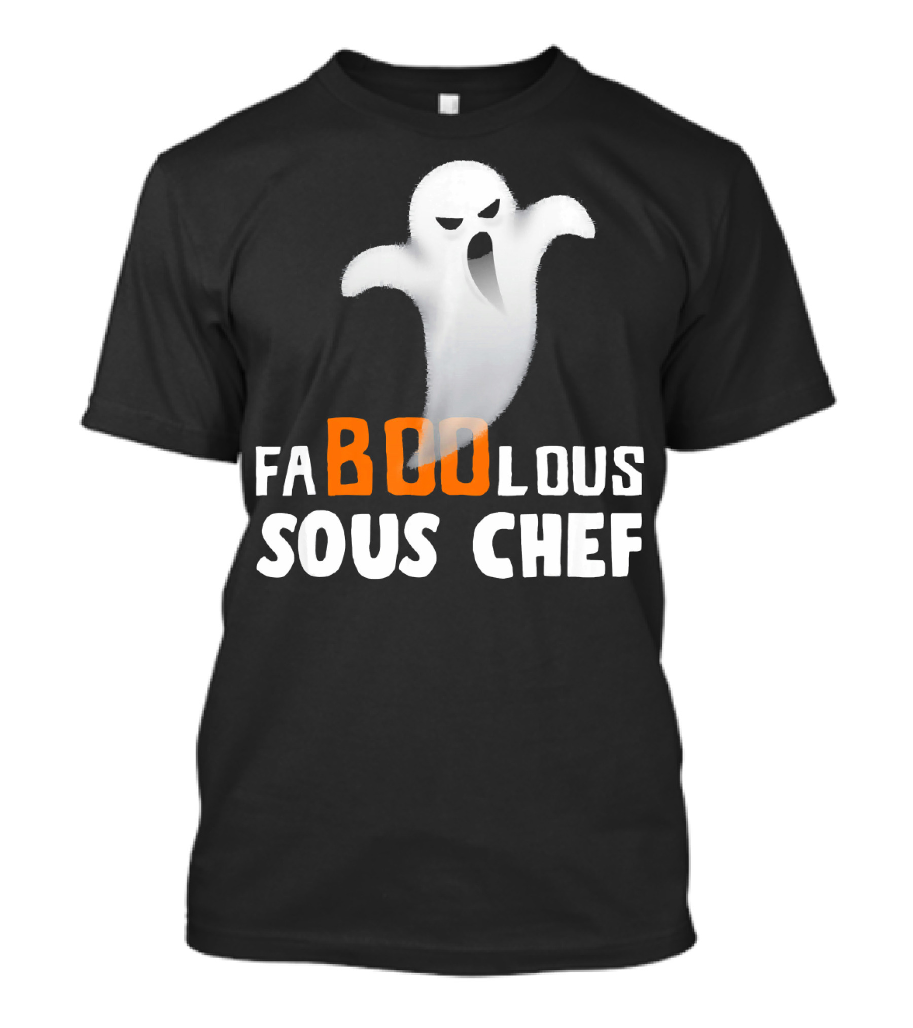 Halloween Faboolous Sous Chef Ghost T-Shirt