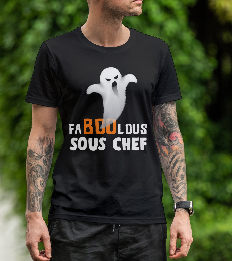 Halloween Faboolous Sous Chef Ghost T-Shirt
