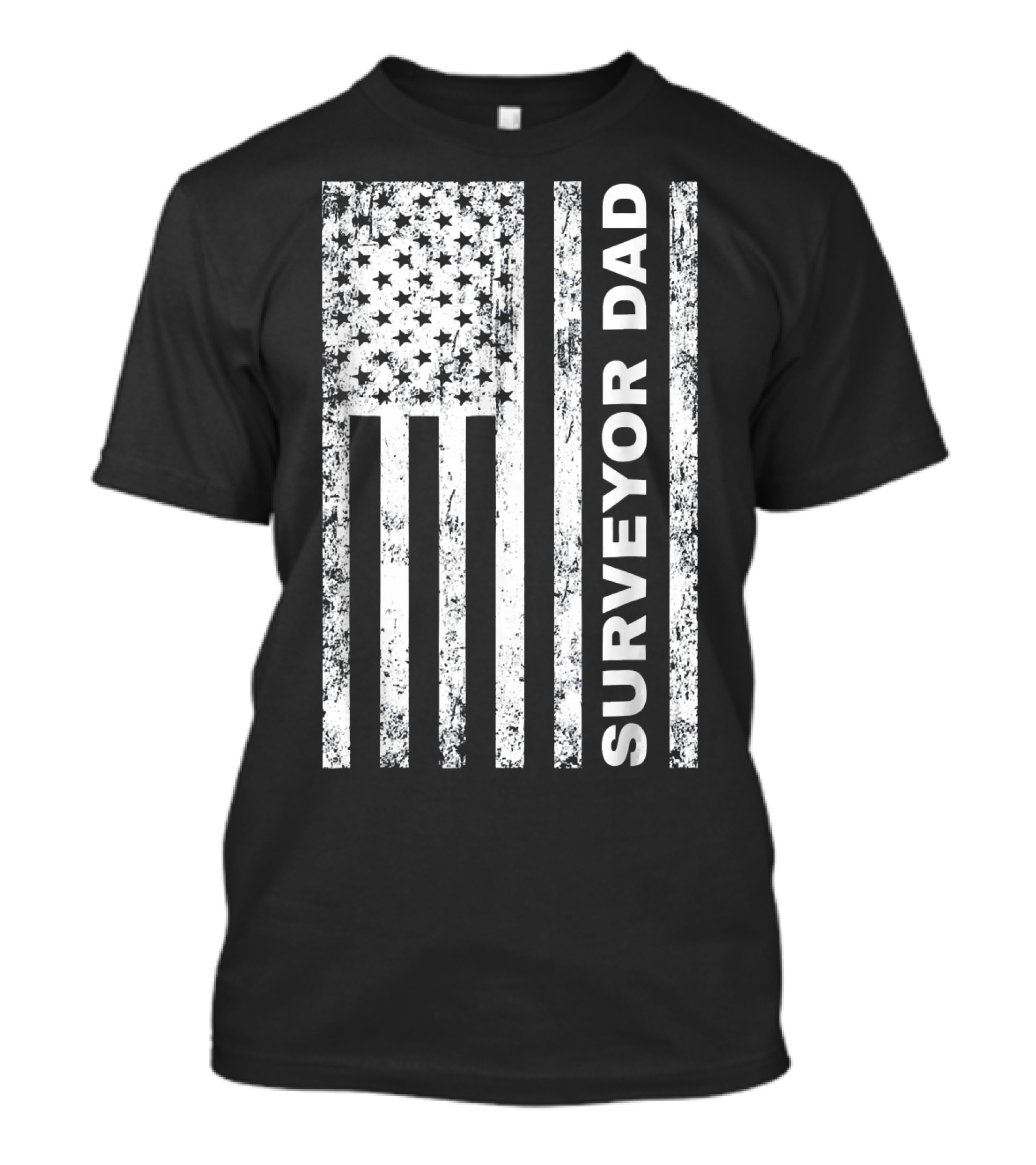 Surveyor Dad American Flag T-Shirt