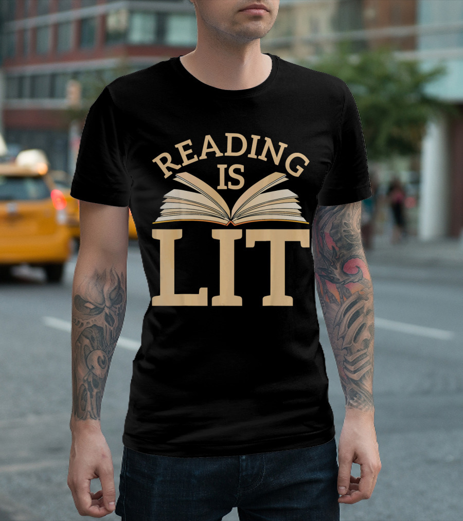 Reading Is Lit Book Reader Library Readi T-Shirt