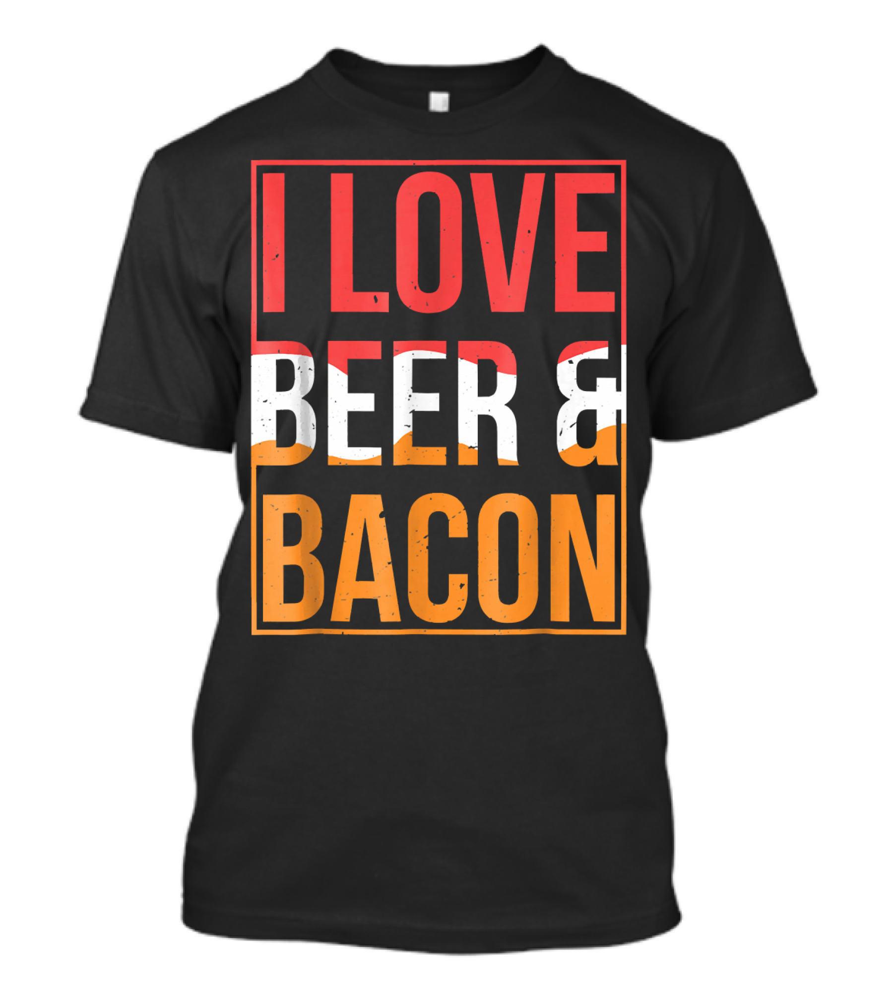 I Love Beer And Bacon Cooking Meal T-Shirt